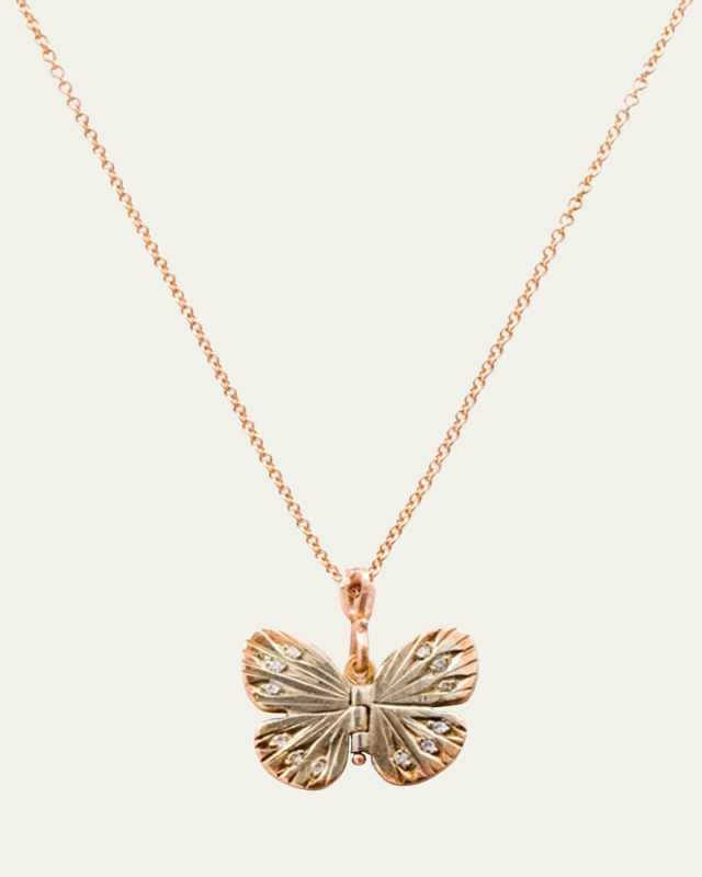 Baby Asterope Diamond Trim Necklace
